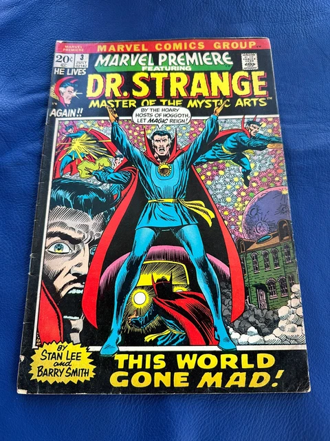 VTG DR. STRANGE MARVEL PREMIERE # 3 JULY 1972 MARVEL COMICS Premiere Stan Lee