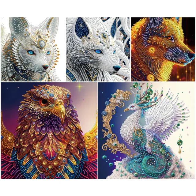 5D DIY Partial Special Shaped Drill Diamond Painting Animal Cross Stitch Kit