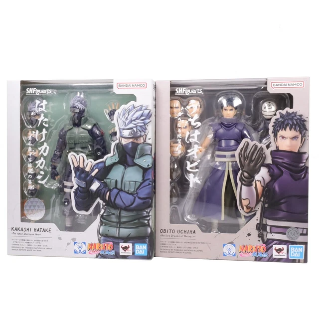 BANDAI S.H.FIGUARTS NARUTO Shippuden Kakashi & Obito Uchiha set Action