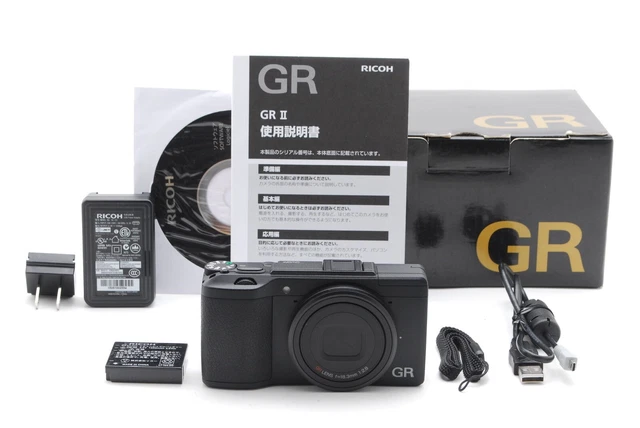[TOP MINT in Box] Ricoh GR II 16.2 MP Compact Digital Camera Black From JAPAN