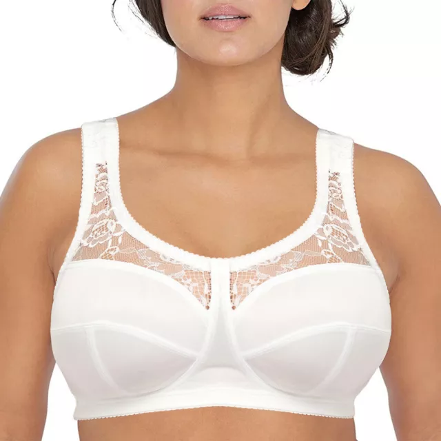 Marlon 2 x Firm Control Soft Cup Bra BR404 White 34C at  Women's  Clothing store