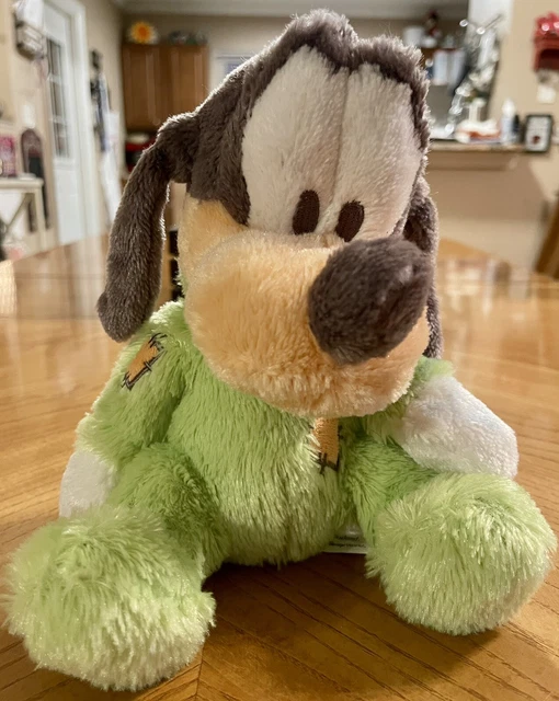 BABY GOOFY WALT Disney World Disneyland Green Stuffed Animal Jingles