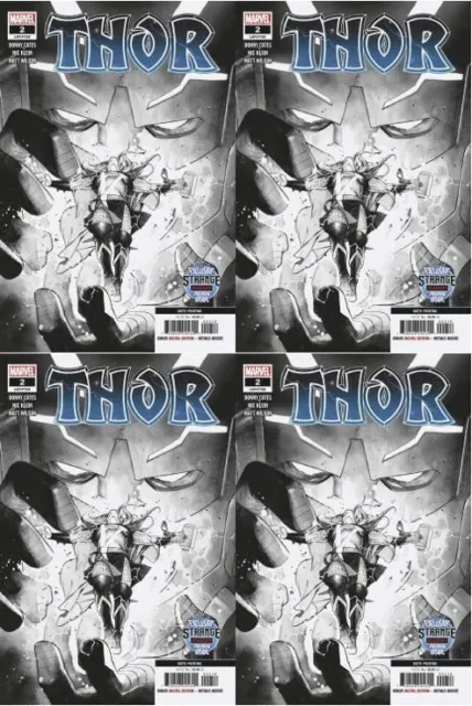 Thor 2 (2020) 6th Print x 4 Copies Cates Black Winter Preview of Strange Academy