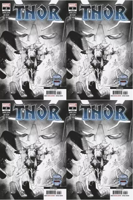 Thor 2 (2020) 6th Print x 4 Copies Cates Black Winter Preview of Strange Academy