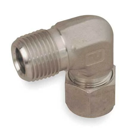 Parker 6Msel8n-316 1/2" X 3/8" A-Lok X Mnpt 316 Ss Male 90 Degree Elbow