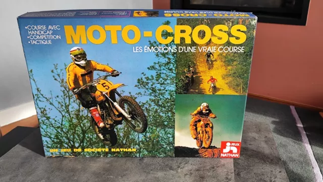 Jeux Nathan Jeu De Societe Moto Cross Complet 1977 Tbe