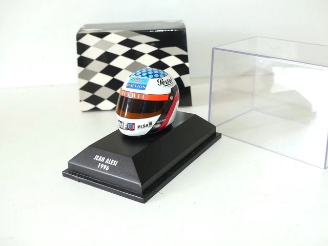 Casque F1 Minichamps 1/8 Jean Alesi Ferrari 1995 - Excellent état, Boîtier Inclus