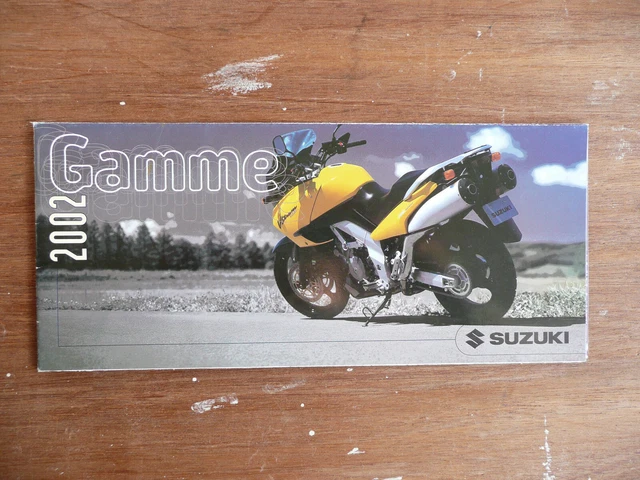 Brochure Catalogue Gamme 2002 Motos SUZUKI