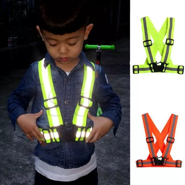 Useful Security Conspicuous High Visibility Reflective Safety Stripes Kids Vest