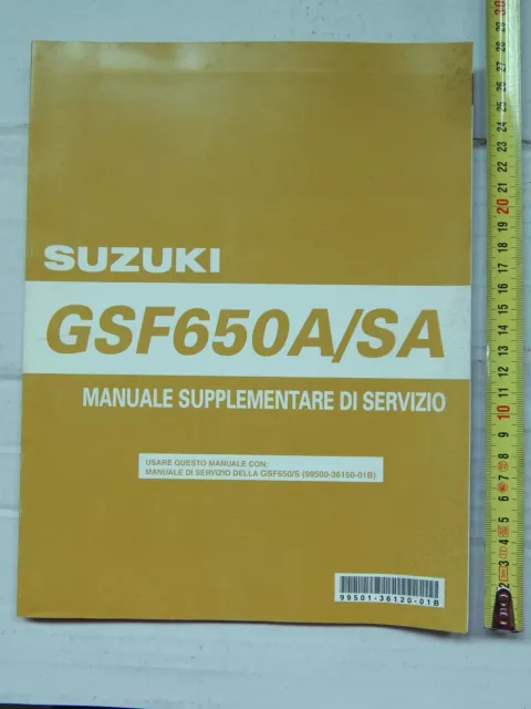 Supplemento Manuale Officina Suzuki Gsf 650 K5 Manual Repair