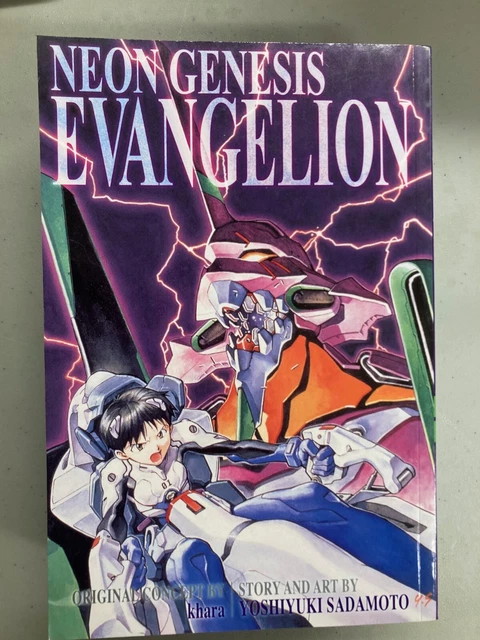 NEON GENESIS EVANGELION Manga Complete 3-in-1 Omnibus Set Volumes 1-6 - Neon Genesis Evangelion Manga Box Set English