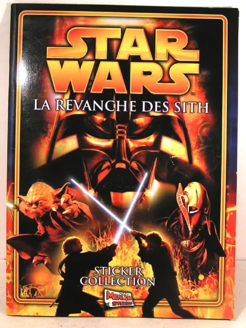 rare album collecteur d'images merlin stickers " star wars - la revanche "