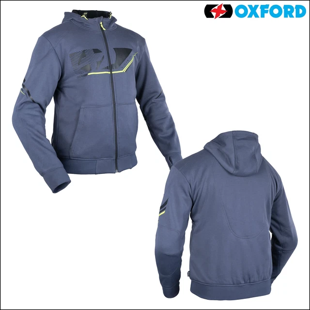 Felpa con cappuccio Oxford 2.0 Uomo Moto Moto Aramide Pile Corazzato - Grigio