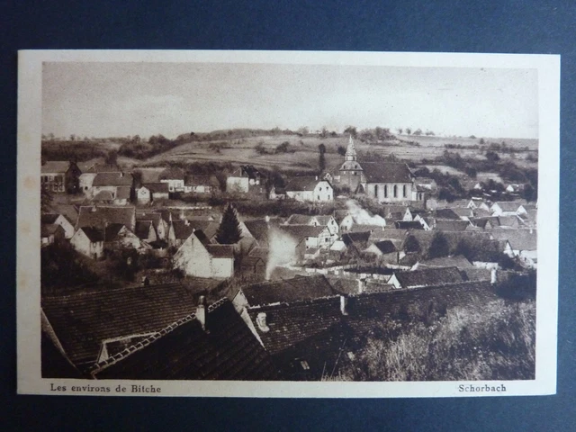 SCHORBACH prés de Bitche Moselle CPA 57 le village
