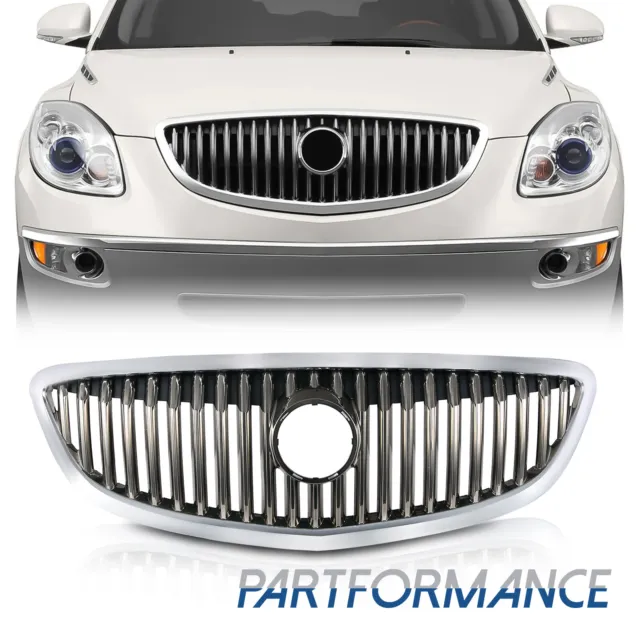 For 2008-2012 Buick Enclave Front Upper Grille Chrome Radiator Grill OE Style