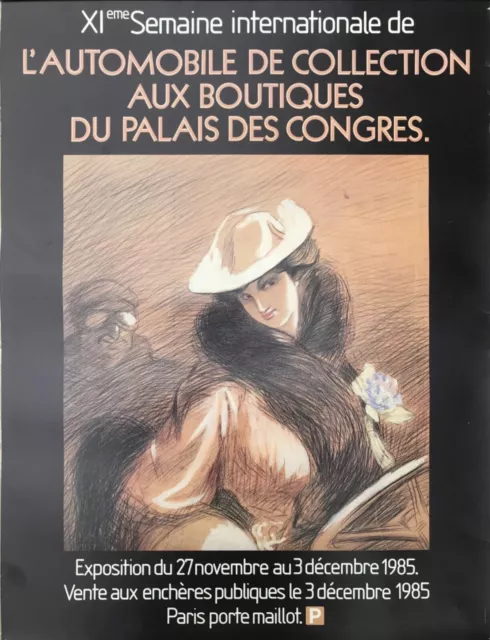 Affiche Ernest Montaut Ancienne De Collection 1985 Palais Des Congres