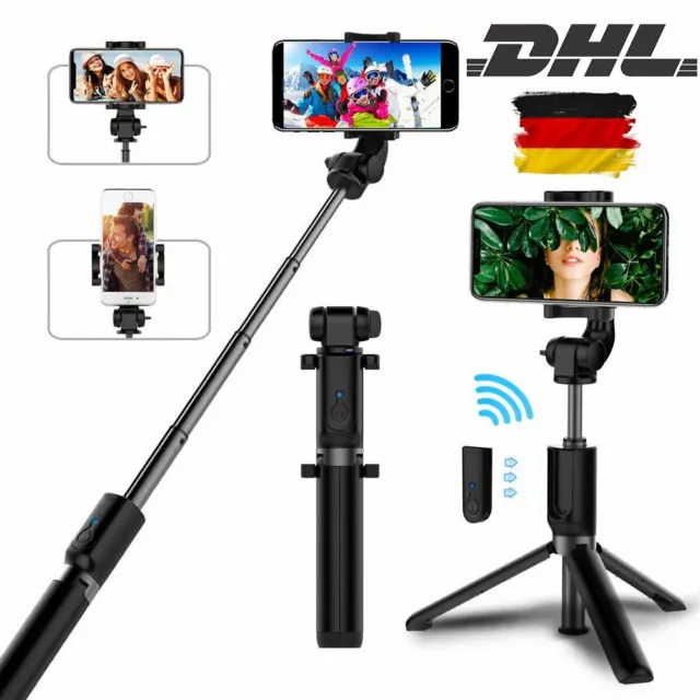 Faltbare Drahtlose Bluetooth Selfie Stick Stange Stativ Monopod Handy Halterung