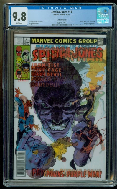 Jessica Jones 13 CGC 9.8 Marvel Comics 2017 Lenticular Homage Variant