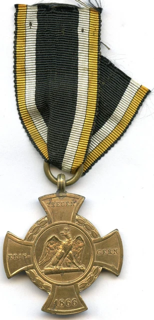 Preussen - Erinnerungskreuz 1866 Für Treue Krieger