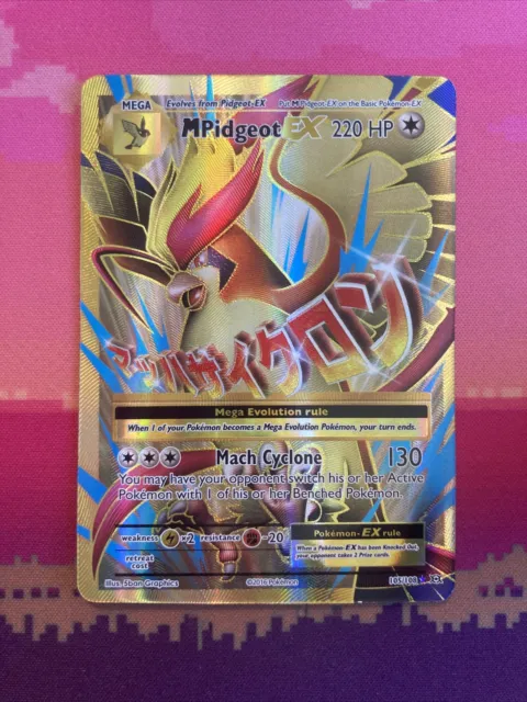 Pokemon Card M Pidgeot EX 105/108 Full Art Evolutions Near Mint