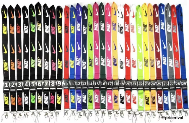 Nike Lanyard with Detachable ID Badge Keychain (29 Colors)