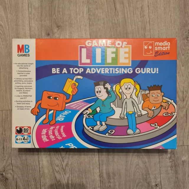 GAME OF LIFE Be A Top Advertising Guru Game Of Life MB Board Games Media Smart