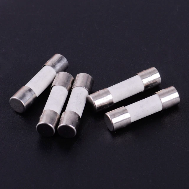 10x T6.3A H250V Miniature Slow Blow Cartridge Ceramic Fuses Time Delay 5x20mm lp