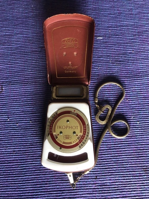 Zeiss Ikon Ikophot Belichtungsmesser m. Ledertui  Vintage alt!