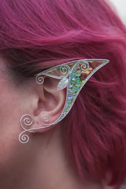 Elf ear cuffs no piercing, Elven ear wraps, Fairy earrings