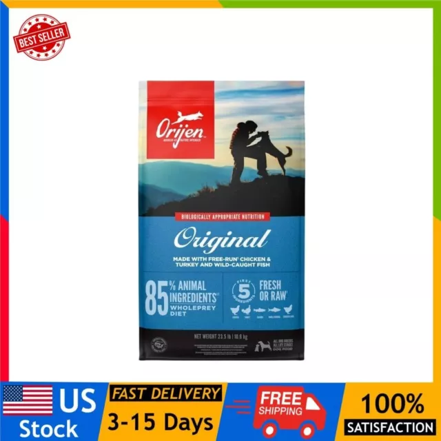 Grain Free, High Protein, Fresh & Raw Animal Ingredients Dry Dog Food 4.5lbs