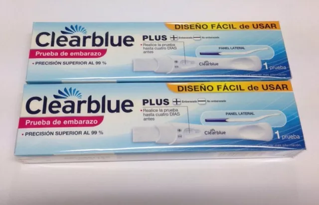 2x Clearblue Plus Pregnancy Test Sticks Kit. Exp. Date 09/2025 Or Better.