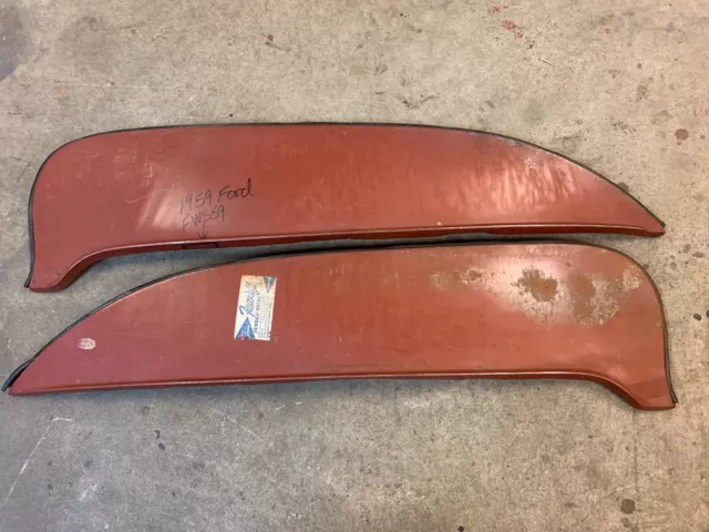 1959 Ford Fender Skirts Original Pair Steel Foxcraft Fws 59 Ford Galaxie