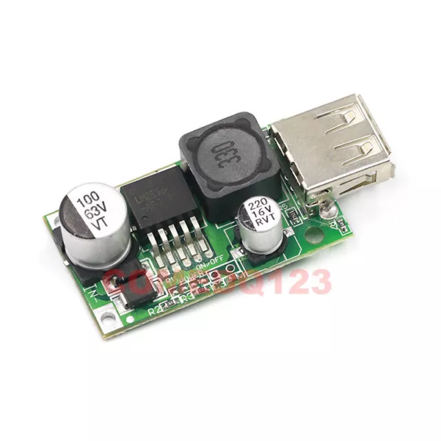 LM2596HV 12-48V to 5V DC-DC Step Down Buck Converter Board Module 3A USB Charger