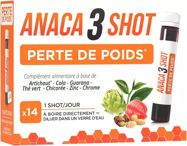 Anaca 3 - Shot Perte De Poids - Complément Alimentaire - Favorise La Perte De Po