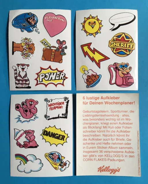 Kellogg's Corn Flakes Sticker Aufkleber 1992