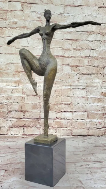 Female Form in Bronze: Handmade Abstract Goddess Sculpture Statue Artwork