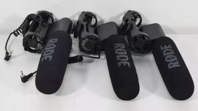 Lot Of 3 Rode VideoMic Camera Mounted Shotgun Microphone