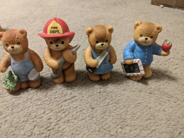 Enesco Vintage Lucy And Me Bears Lucy Rigg 4 Bear Lot