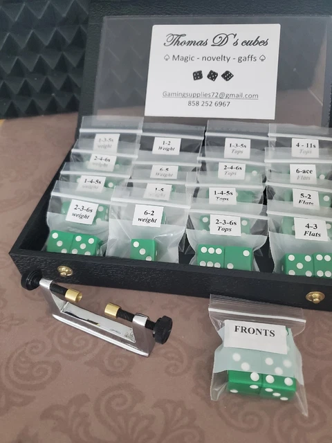 Gaffed dice magician dice trick dice loaded dice weighted dice *FREE SAMPLE*