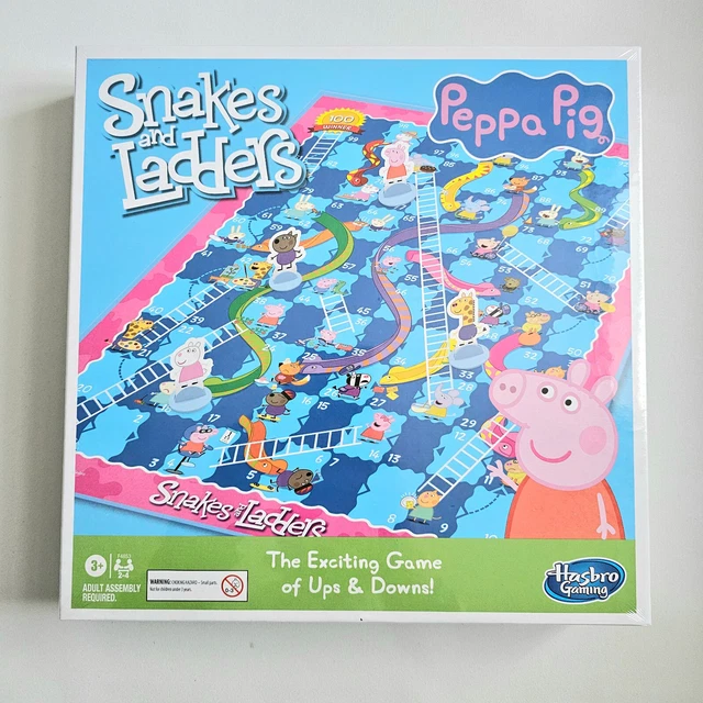 PEPPA PIG SNAKES and Ladders Kids Games Entertainment 24 Players