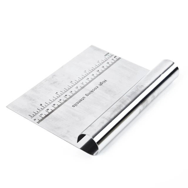 Coupe-pâte Professionnel Avec Manche En Bois - Lame Acier Inox 20cm - Multifonction Cuisine