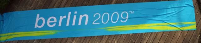 Originalbanner aus Stoff Leichtathletik WM 2009 in Berlin