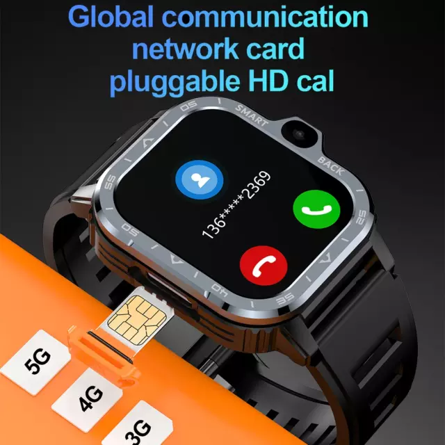 Icald-Montre Intelligente Android Pour Homme, GPS, Stockage Dean, Caméra HD Pour 2