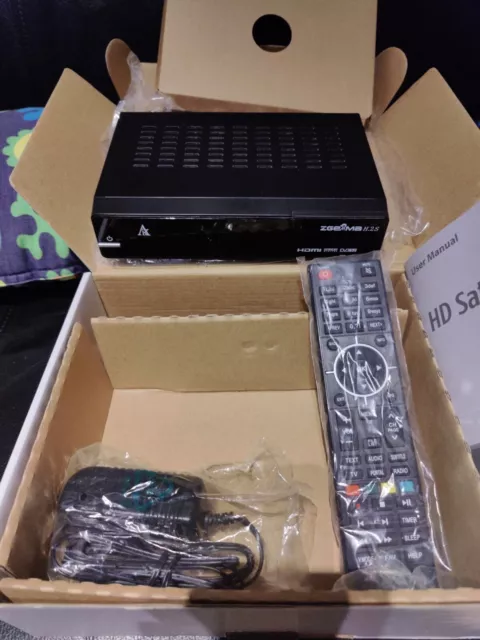 Zgemma H.2S Twin Tuner HD Sat Receiver USB SD Card Record Set Top Box