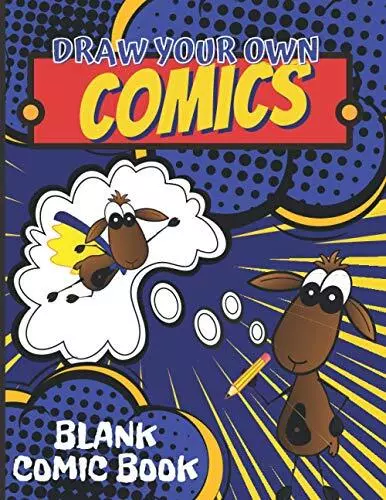 Draw Your Own Comics Blank Comic Book Create Your Own Comics Cartoons & Graph...