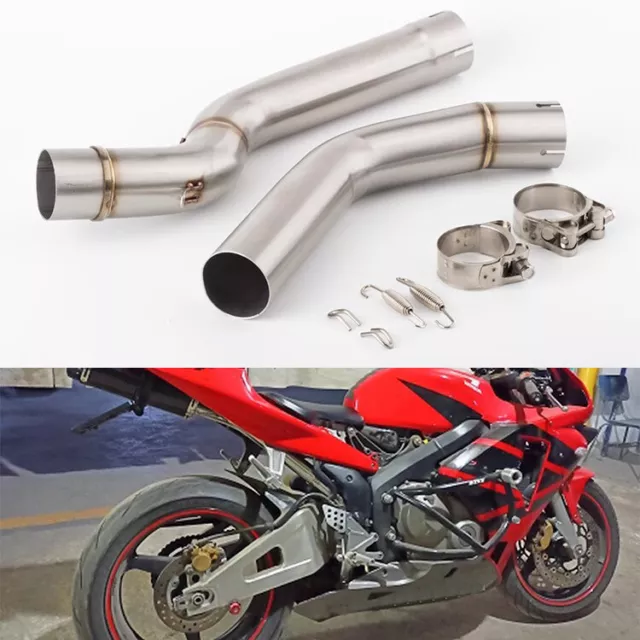 For Honda CBR600RR F5 2005-2017 CBR600 RR Motorcycle Exhaust Mid Link Pipe 51mm