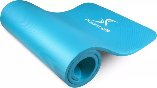 ProsourceFit Extra Thick Yoga and Pilates Mat ½” (13mm), 71-inch Long High Dens