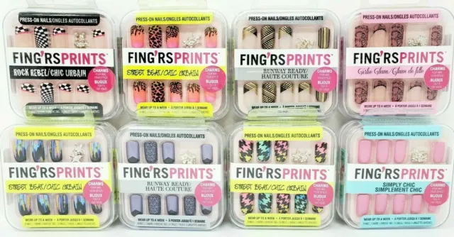 (BUY 2 GET 1 FREE) Fing'rs & Expressions 24 Pieces Press-On Nails Fake Nails NEW