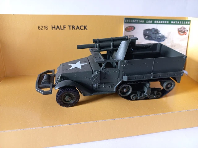 SOLIDO, HALF TRACK M3 bâché US Bataille Ardennes camouflage Hivers 1