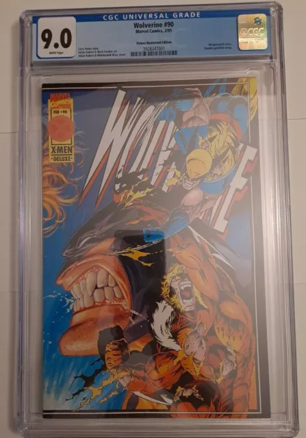 Wolverine #90 CGC 9.0 (1995) - Ultra Rare Deluxe Newsstand Edition